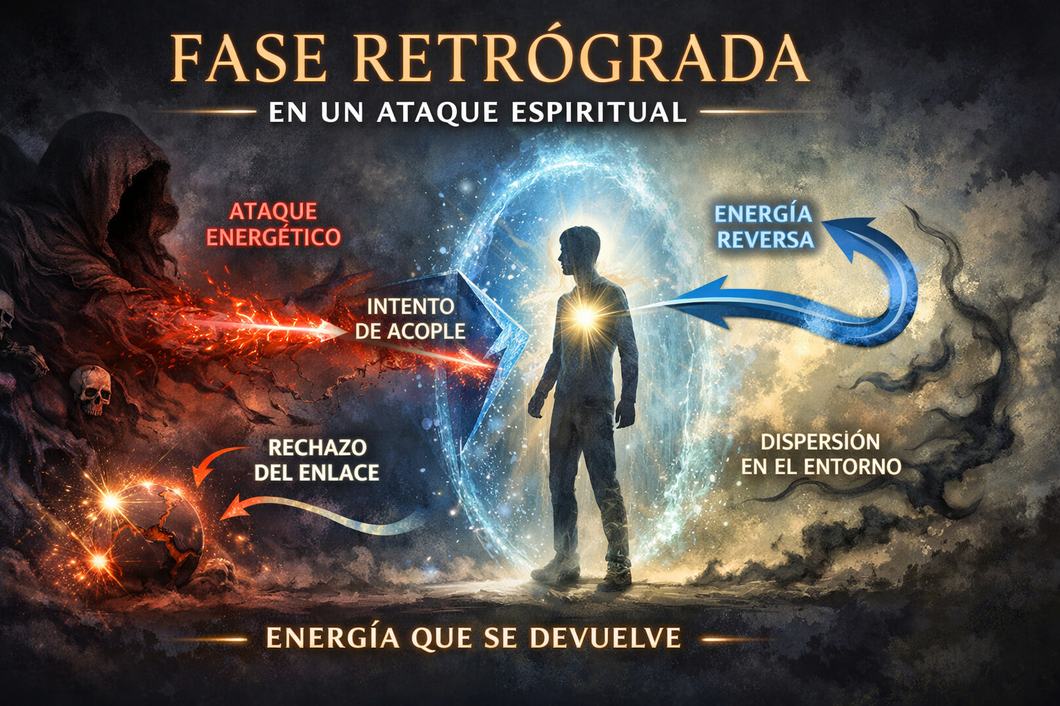 Fase retrógrada en un ataque espiritual
